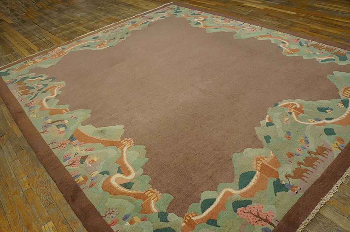 Chinese, Art Deco Rug In Good Condition For Sale In New York, NY