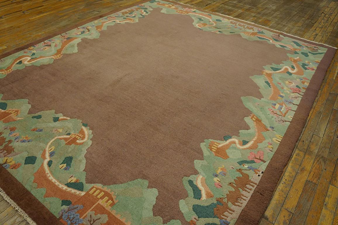 Early 20th Century Chinese, Art Deco Rug For Sale