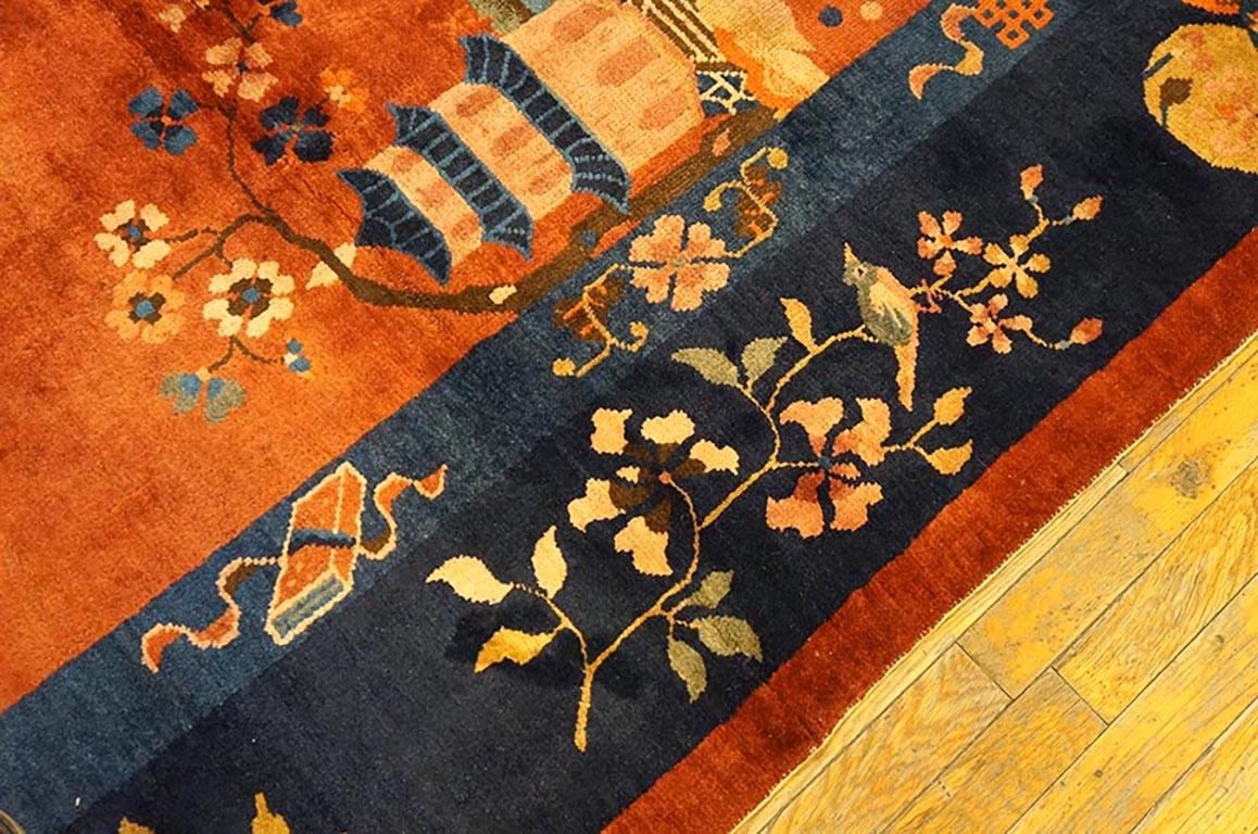 1920s Chinese Art Deco Carpet  ( 8' x 9'6