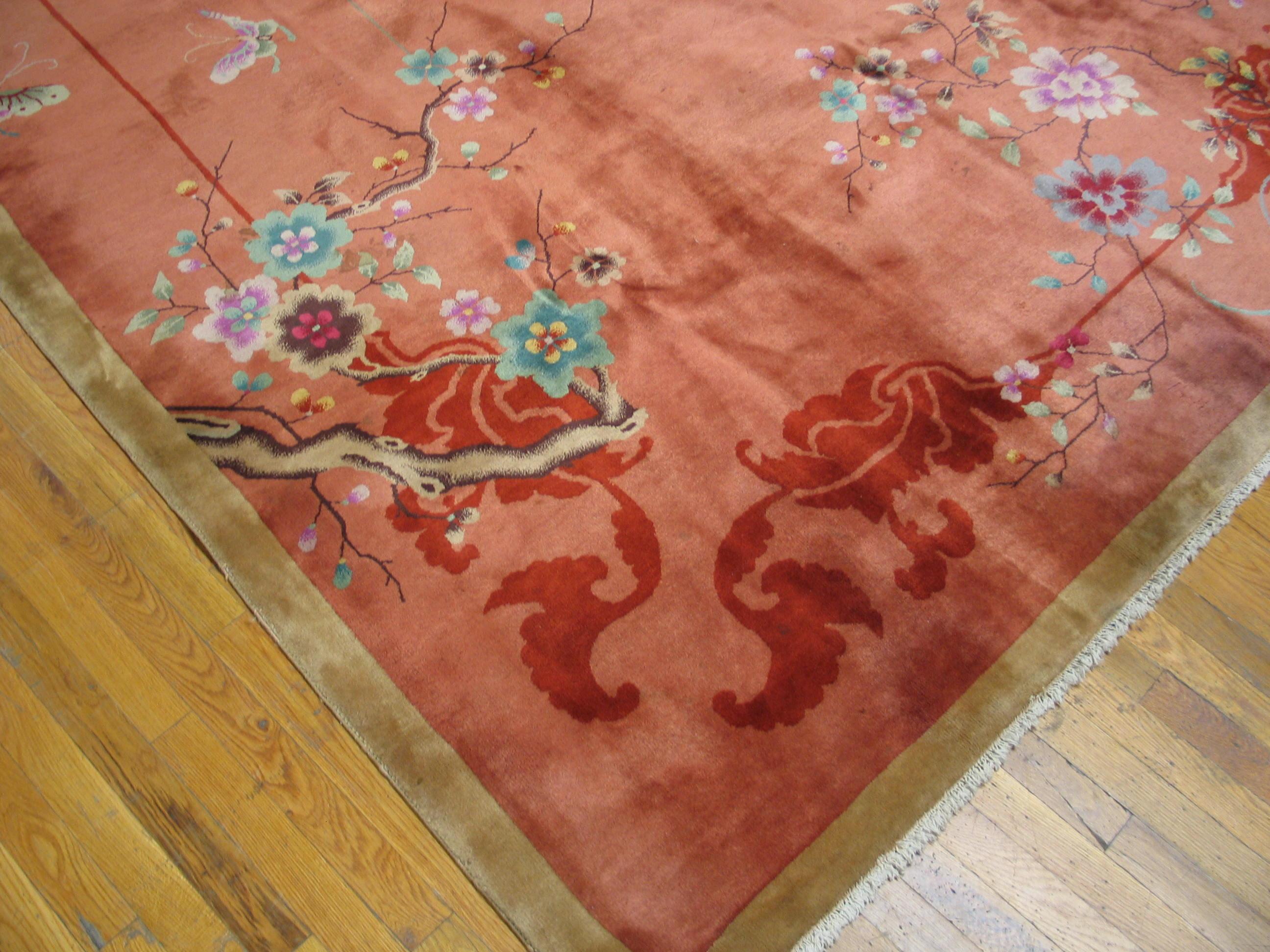 Chinesischer Art-Déco-Teppich aus den 1920er Jahren (Art déco) im Angebot