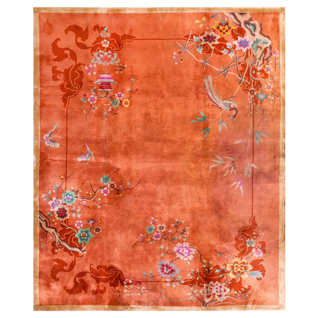Chinesischer Art-Déco-Teppich aus den 1920er Jahren im Angebot
