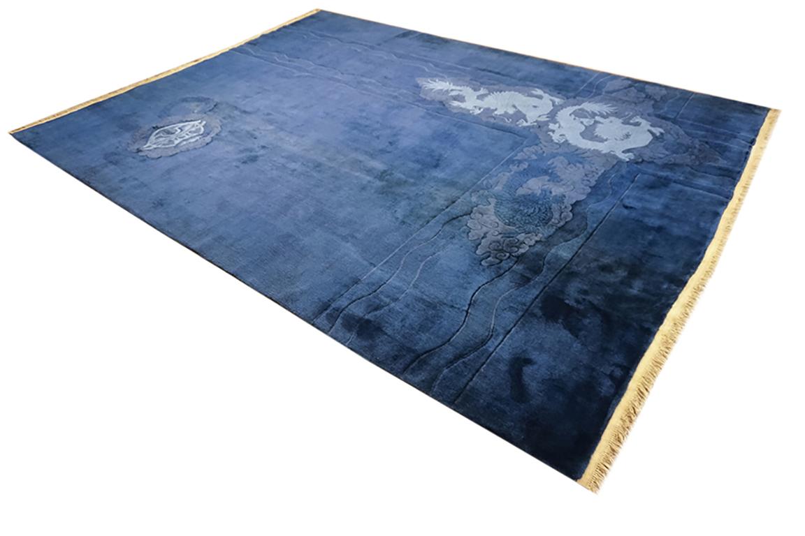Tapis chinois Art Déco 9'x	11' 8