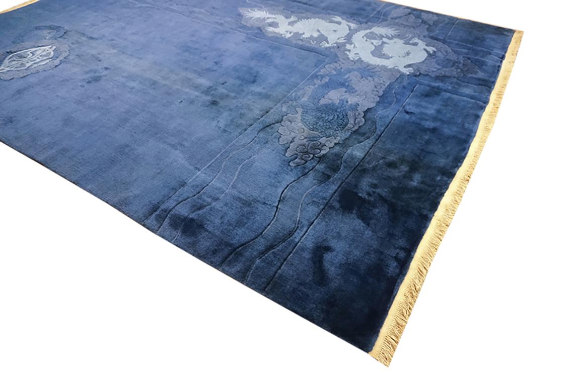 Tapis chinois Art Déco 9'x	11' 8
