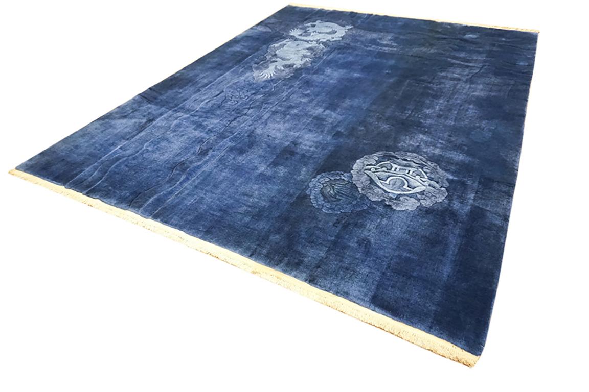 Tapis chinois Art Déco 9'x	11' 8