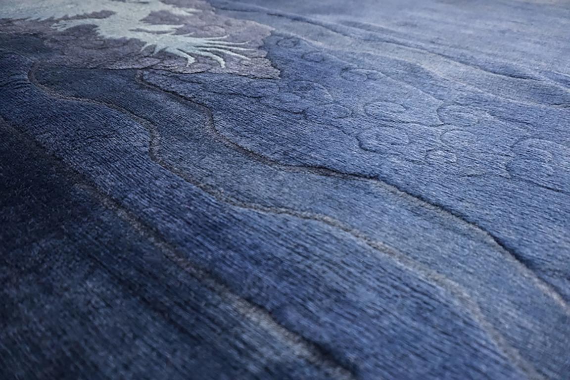Laine Tapis chinois Art Déco 9'x	11' 8