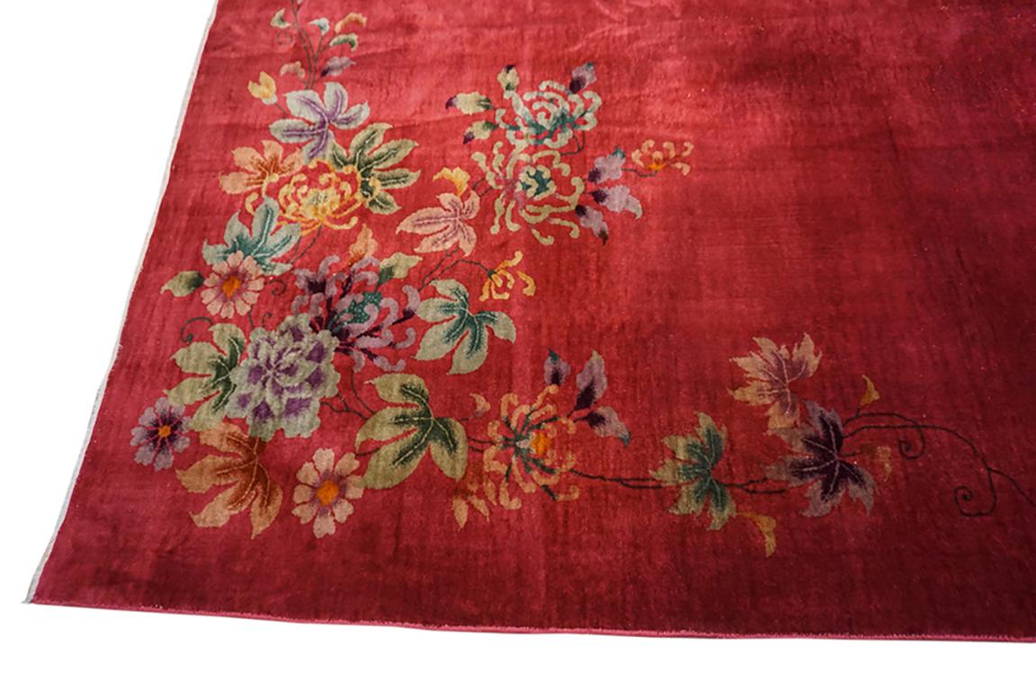 Chinese - Art Deco Rug 9'x11' For Sale 2