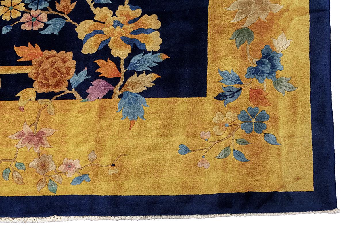 Early 20th Century Chinese Art Deco Rug by Walter Nichols For Sale