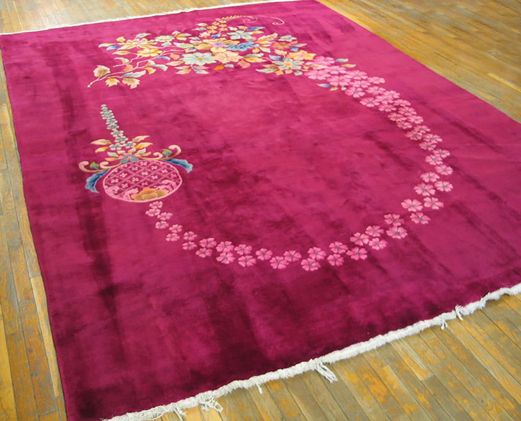Chinesischer Art-Déco-Teppich im chinesischen Stil, 2,13 m x 2,13 m  (Art déco) im Angebot