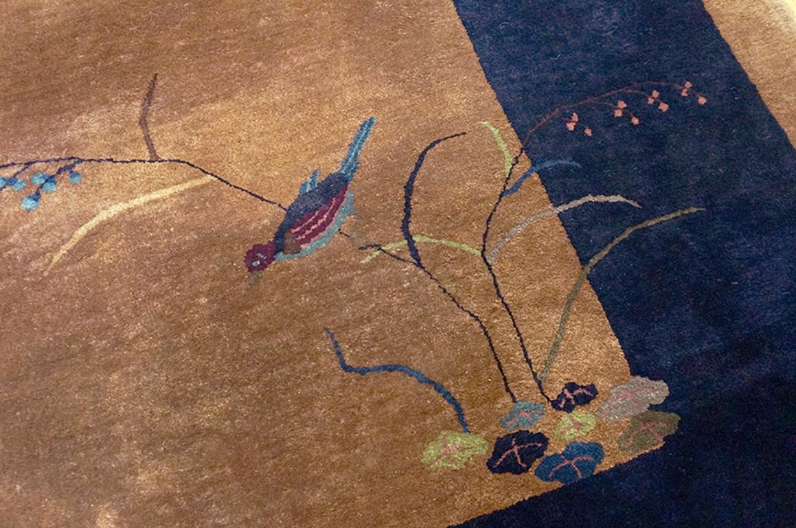 Early 20th Century 1920s Chinese Art Deco Carpet ( 10' x 14'6