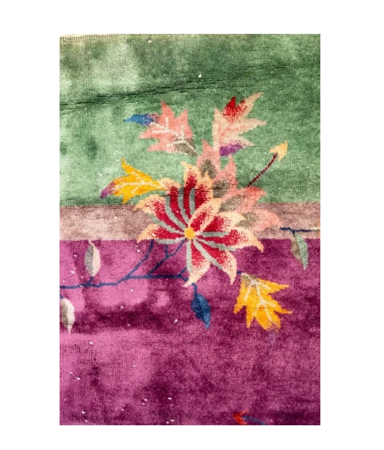 Alfombra Art Decó china en Bueno estado para la venta en Dallas, TX