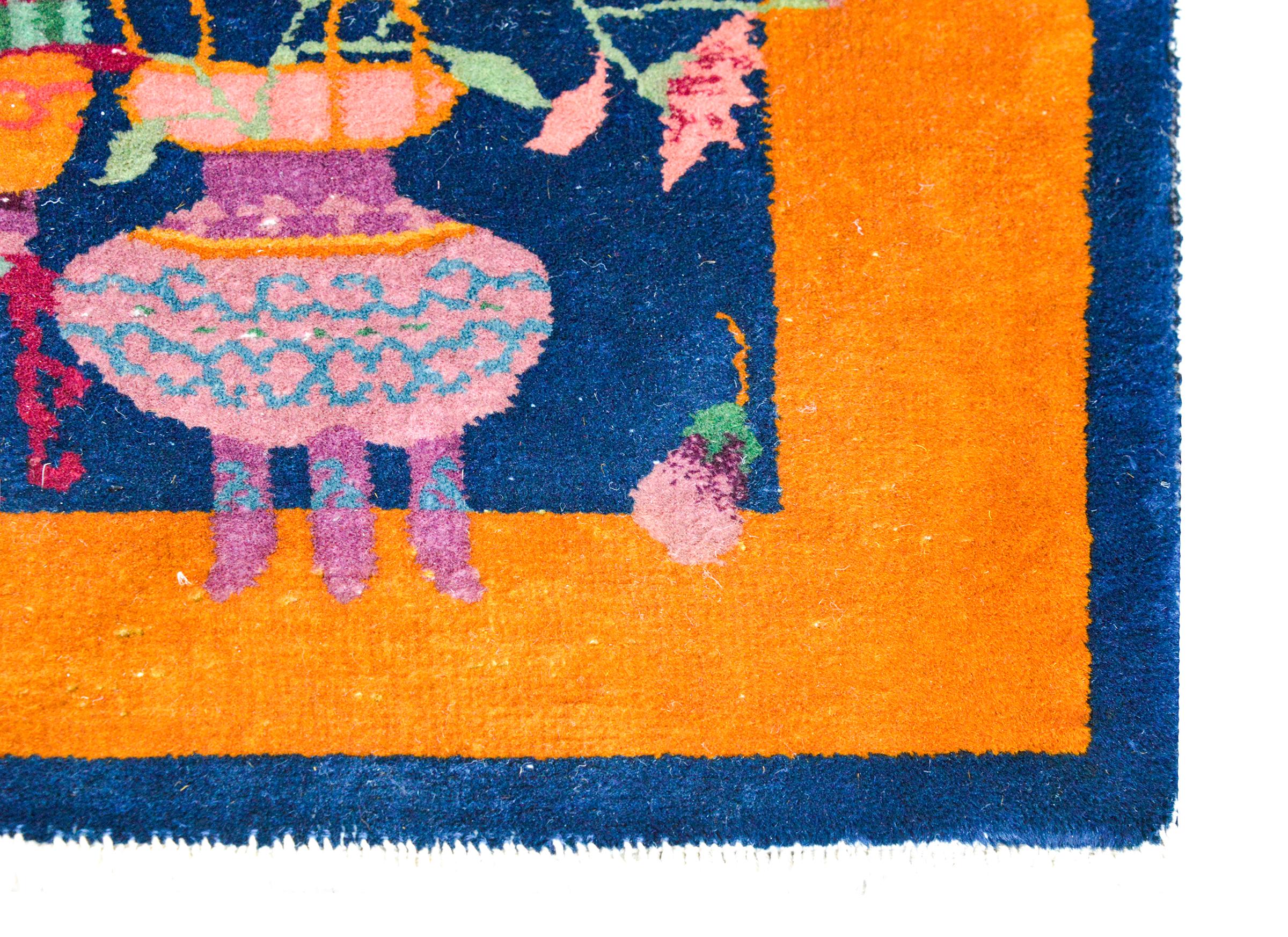 Chinese Art Deco Rug In Good Condition In Chicago, IL