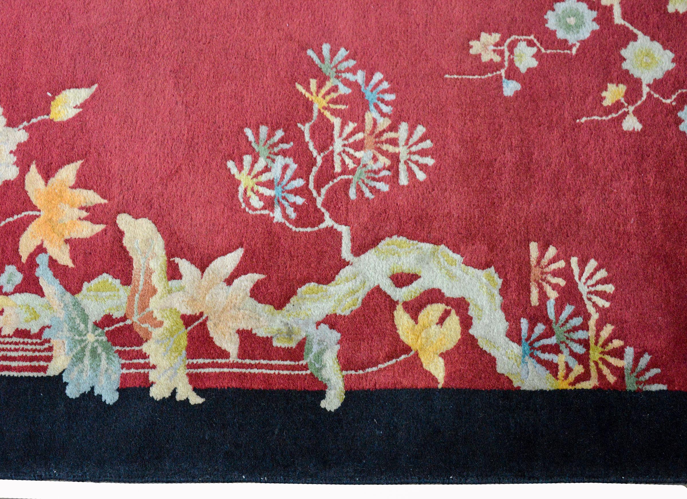 Chinesischer Art Deco Teppich (Frühes 20. Jahrhundert) im Angebot