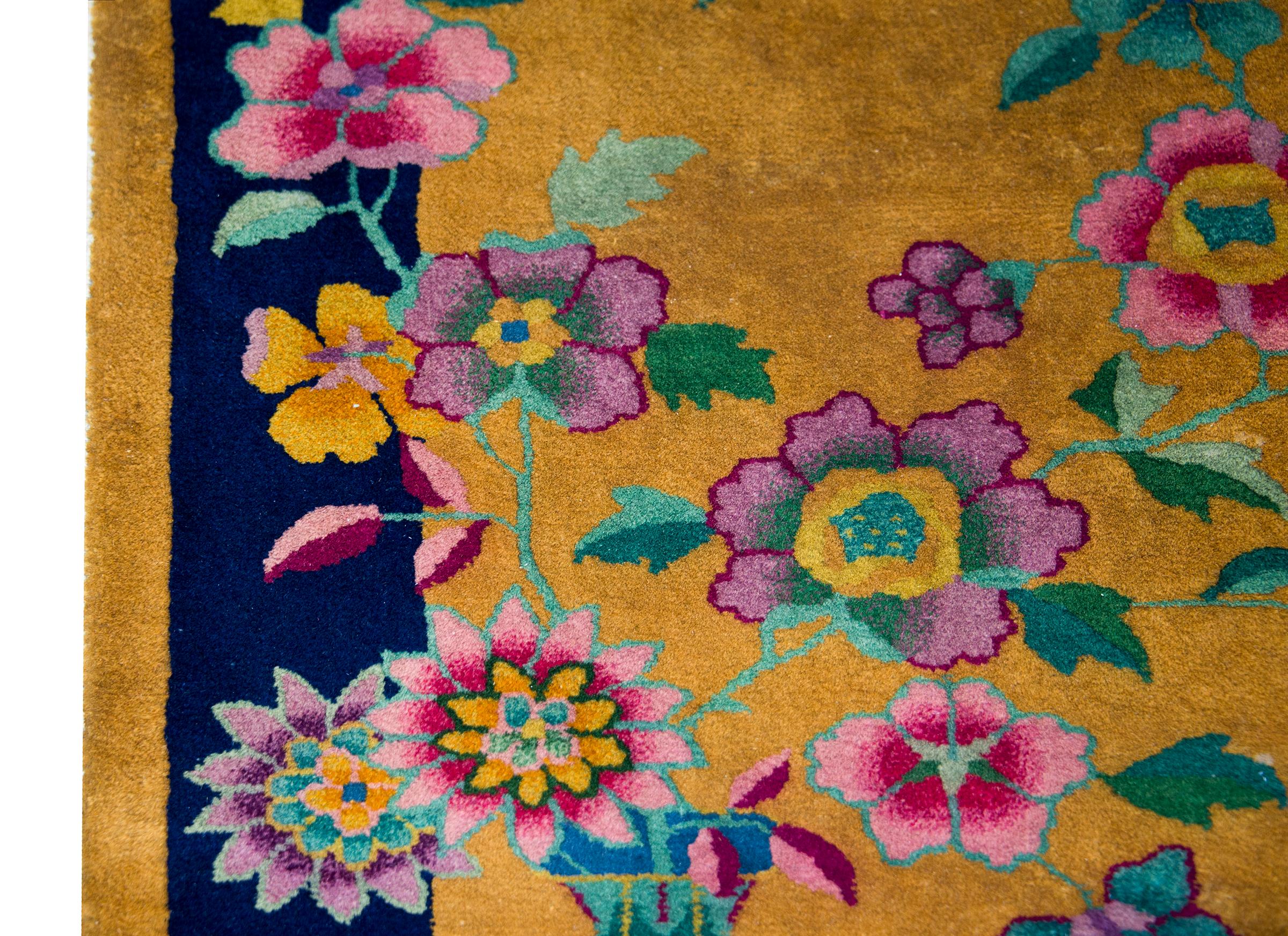 Chinesischer Art Deco Teppich (Mitte des 20. Jahrhunderts) im Angebot