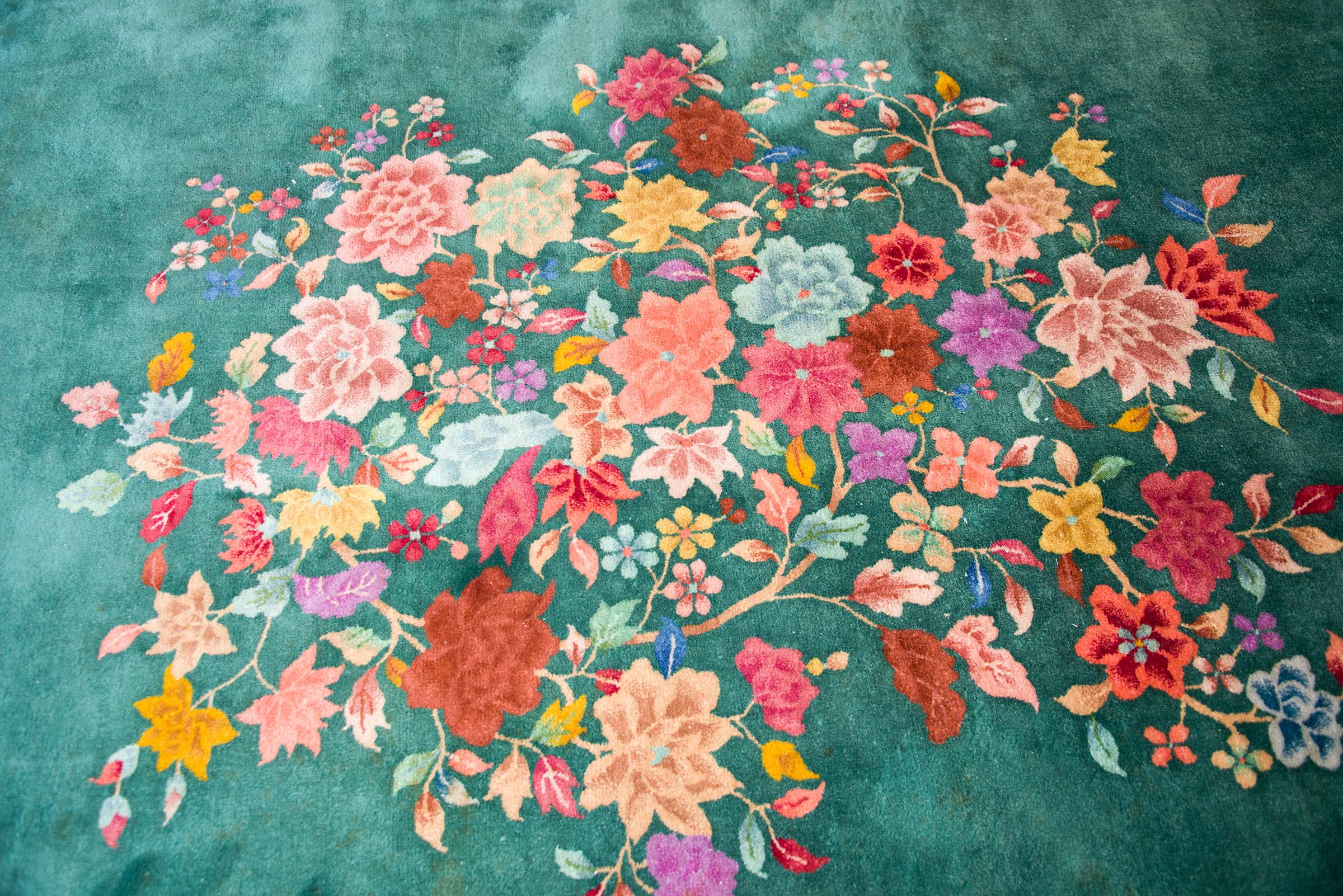 Chinese Art Deco Rug For Sale 1