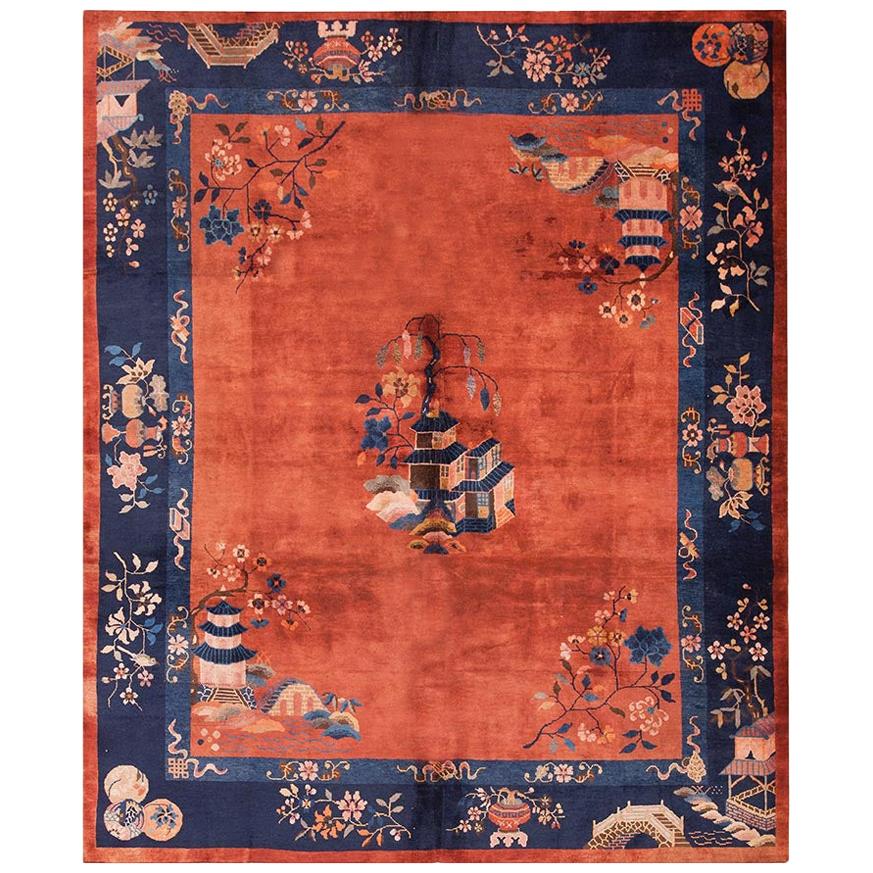 1920s Chinese Art Deco Carpet  ( 8' x 9'6" - 245 x 290 ) For Sale