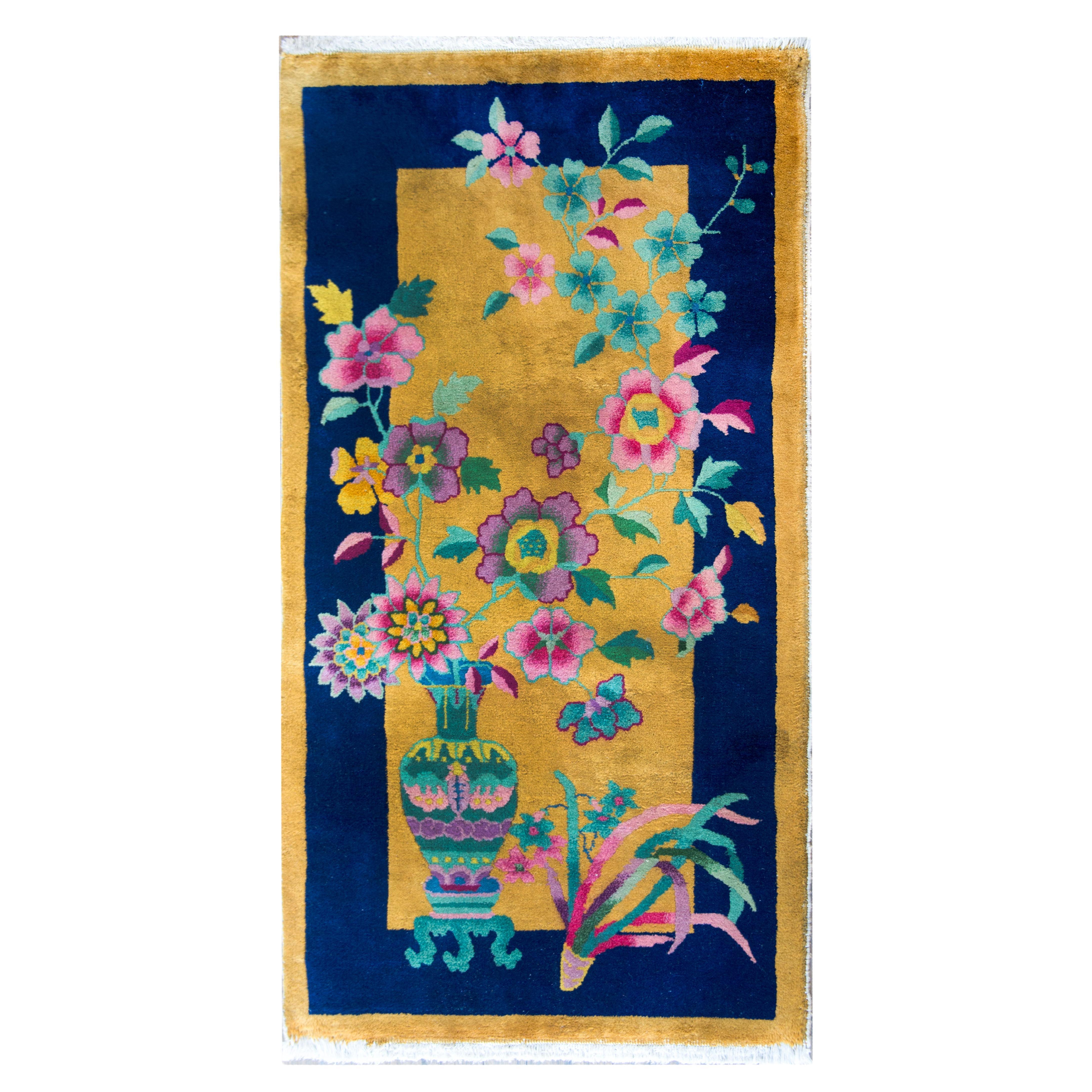 Chinese Art Deco Rug For Sale