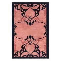 Tappeto cinese Art Deco con motivo curvilineo drammatico  Doris Leslie Blau