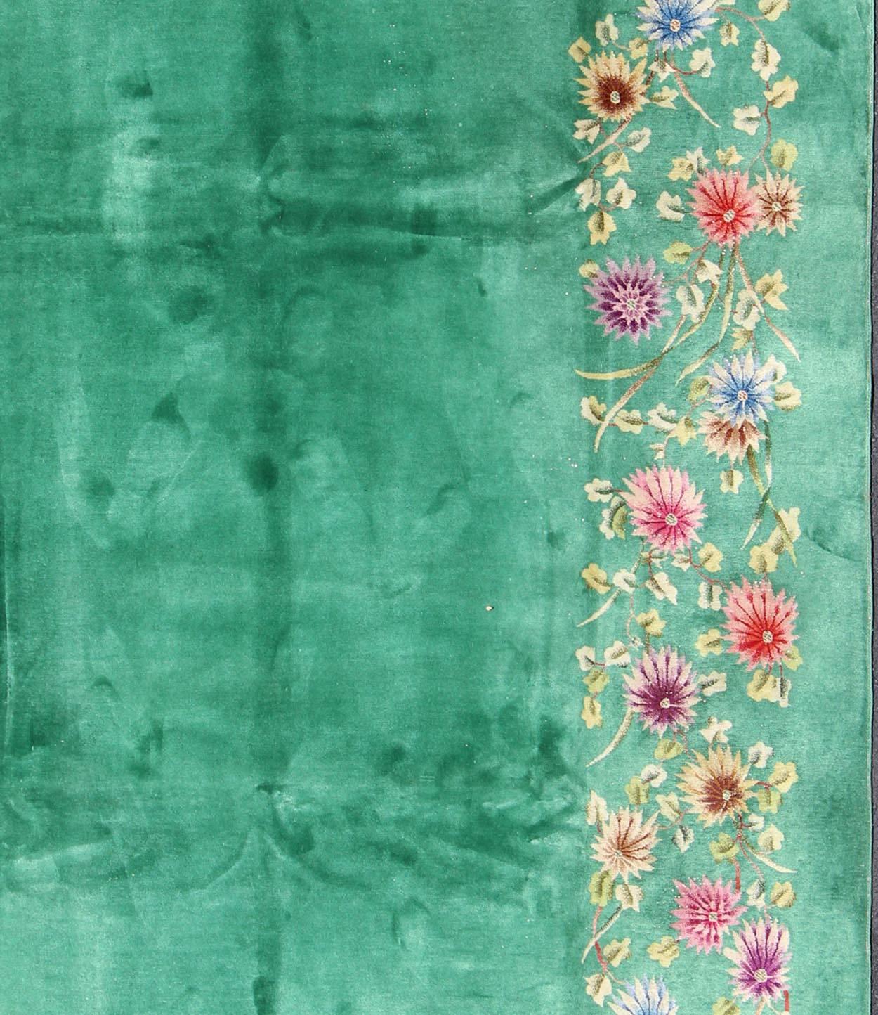 floral border rug