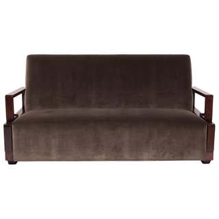 Spectacular Art Deco Two-tone Glamour sofa with original carving at 1stdibs