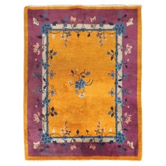 Chinese Art Deco Square Rug