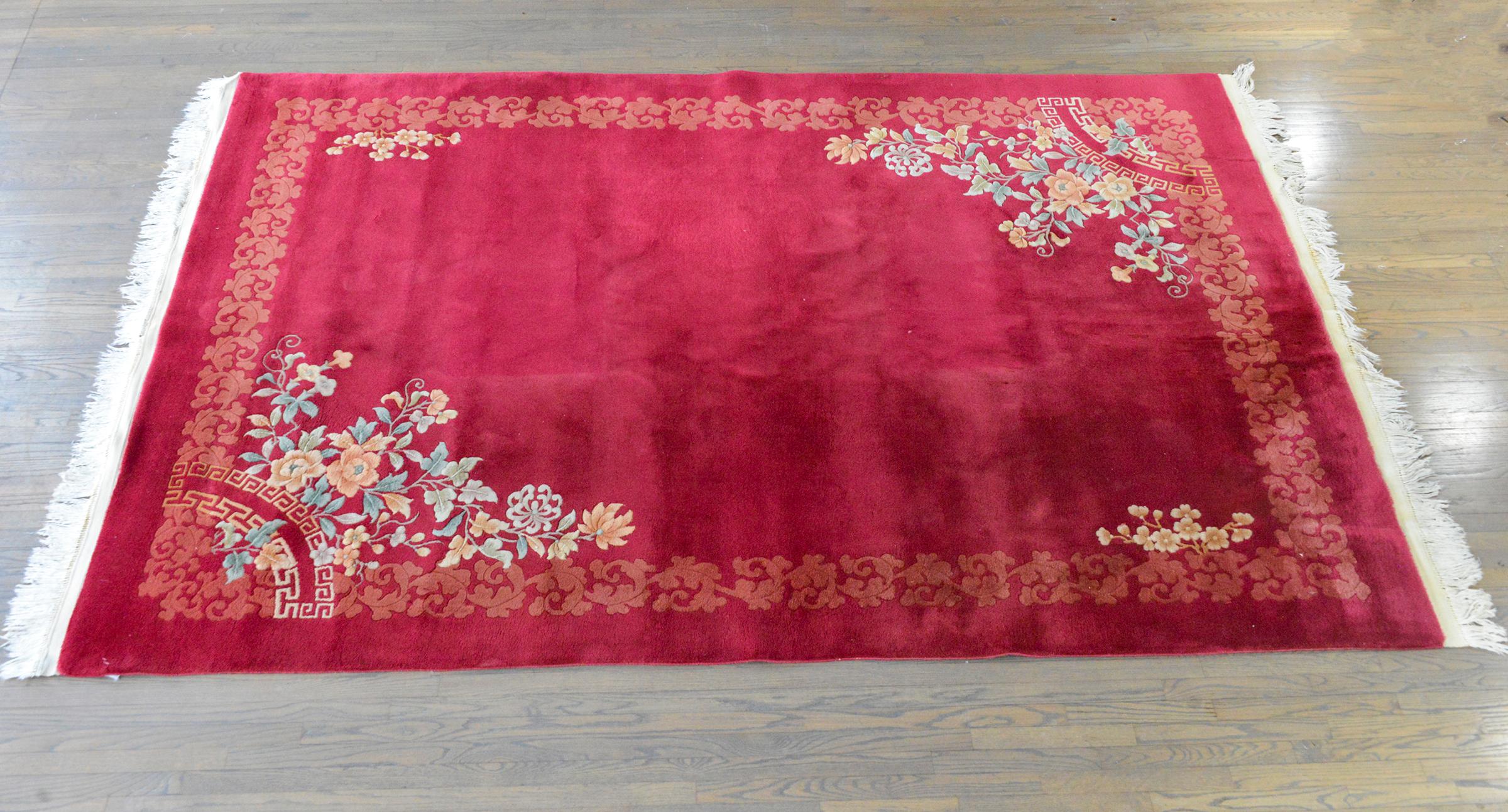 Chinese Art Deco Style Rug For Sale 4