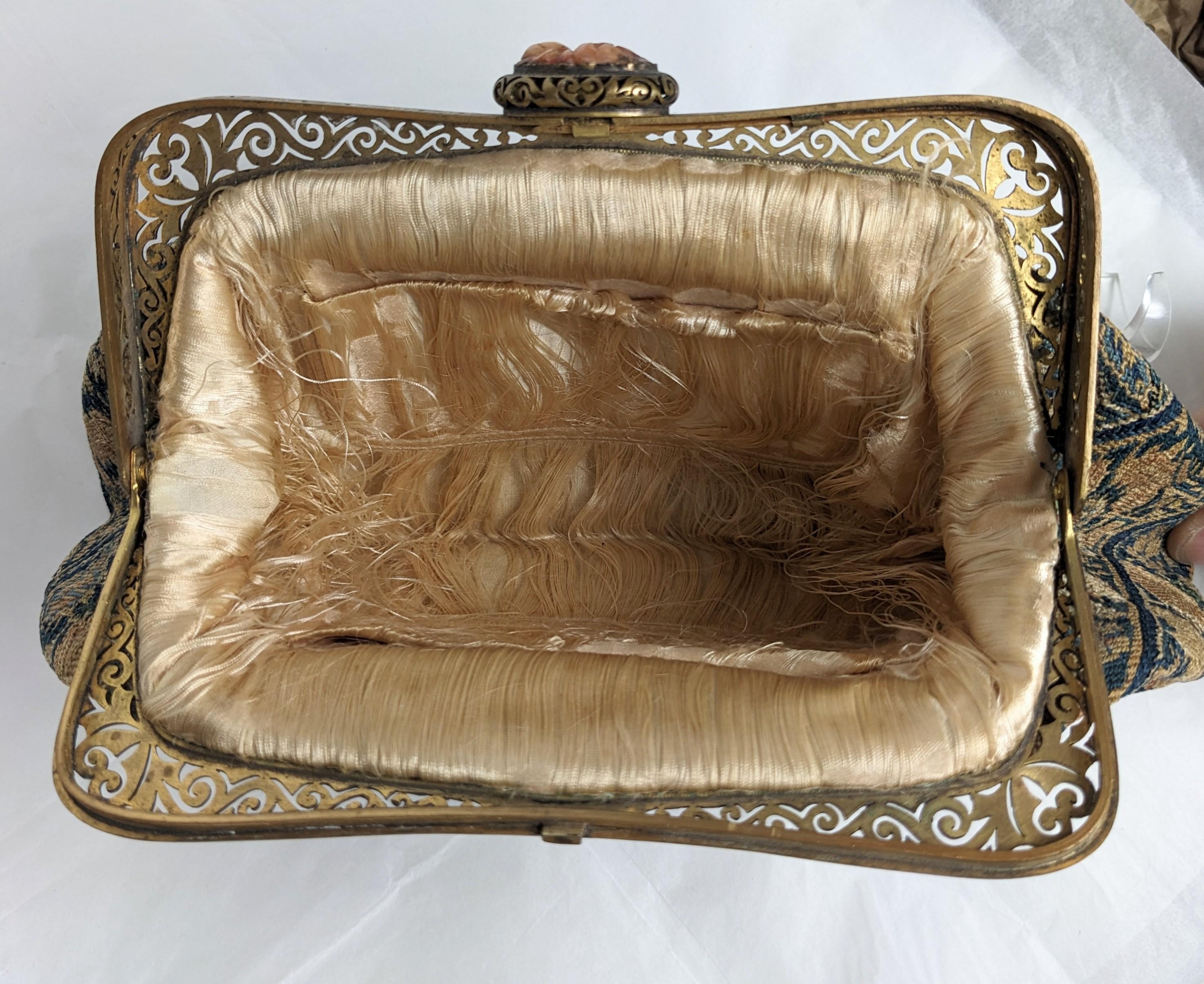 Chinese Art Deco Tapestry Clutch For Sale 5