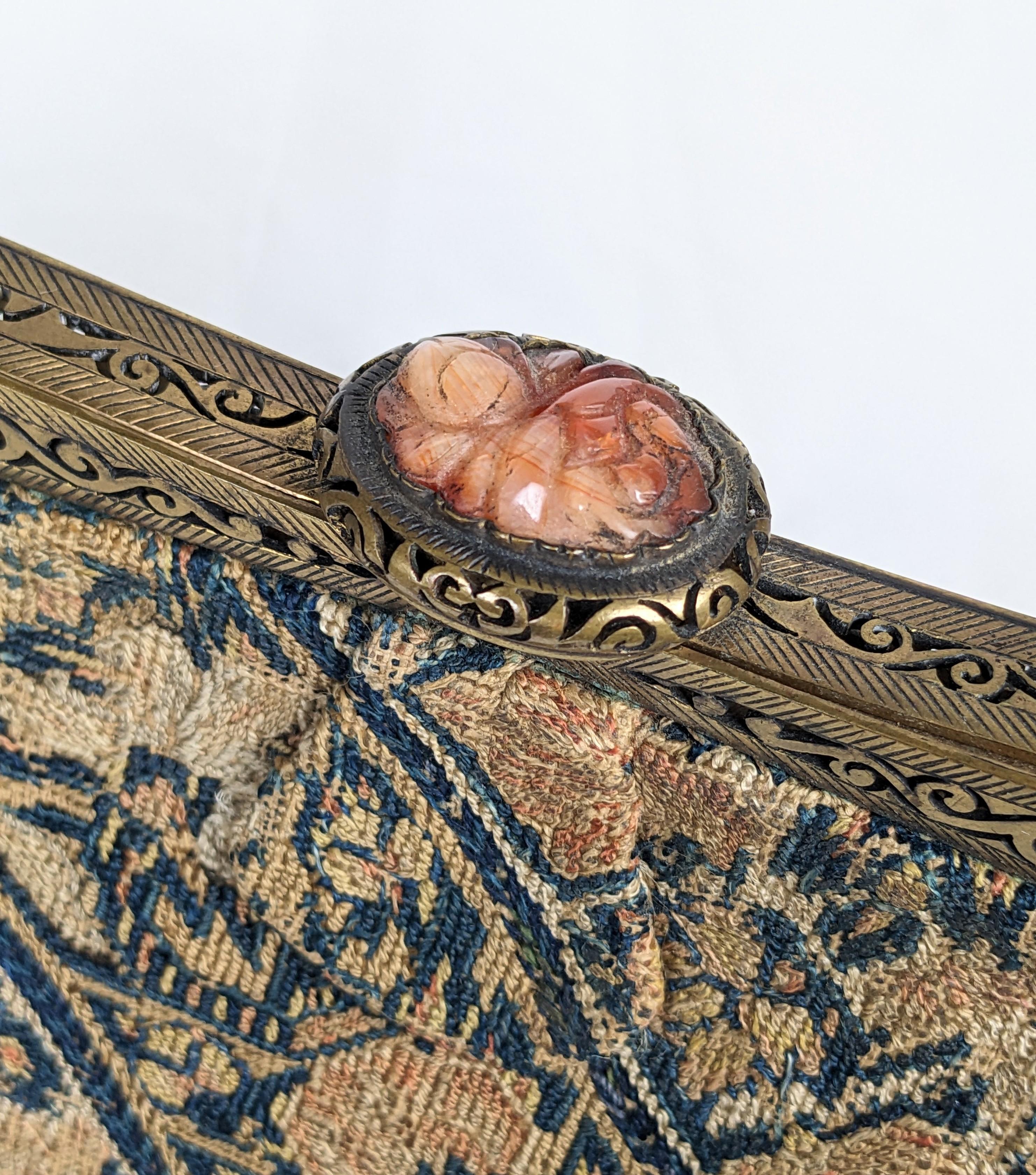 Chinese Art Deco Tapestry Clutch For Sale 2