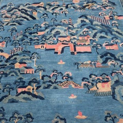 Chinese Art Deco with Greek Key Pattern and Floral Motifs