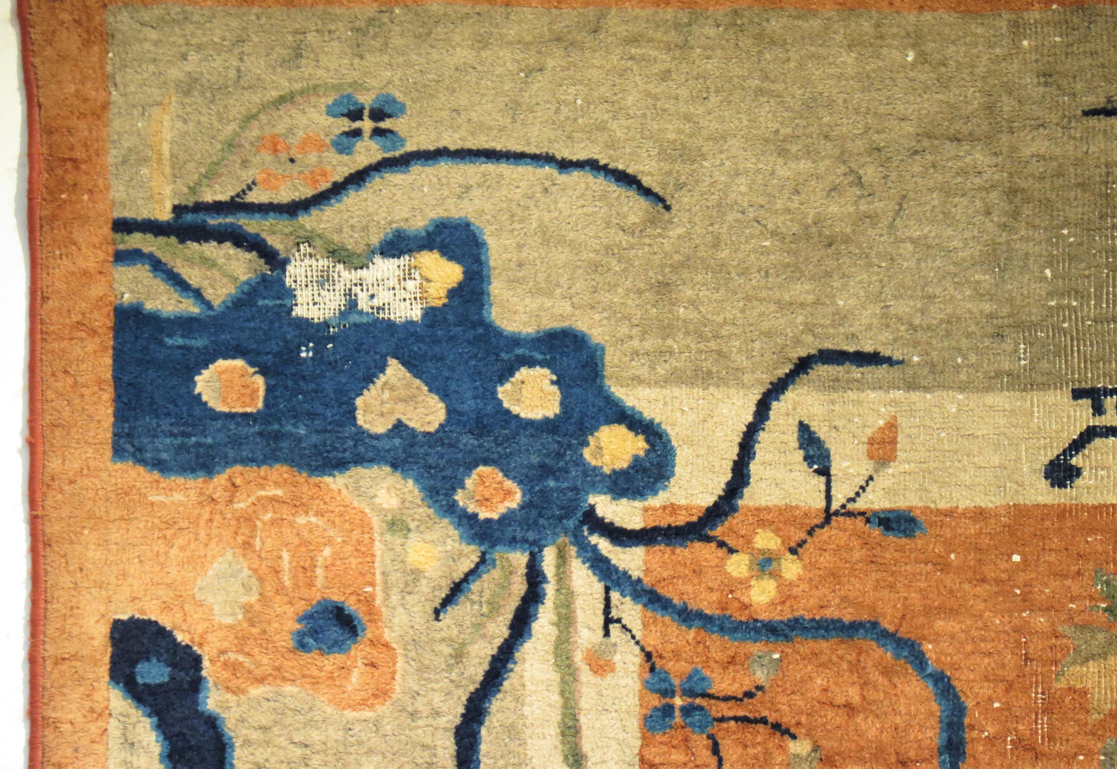 Chinese Art Deco Wool Carpet For Sale 3