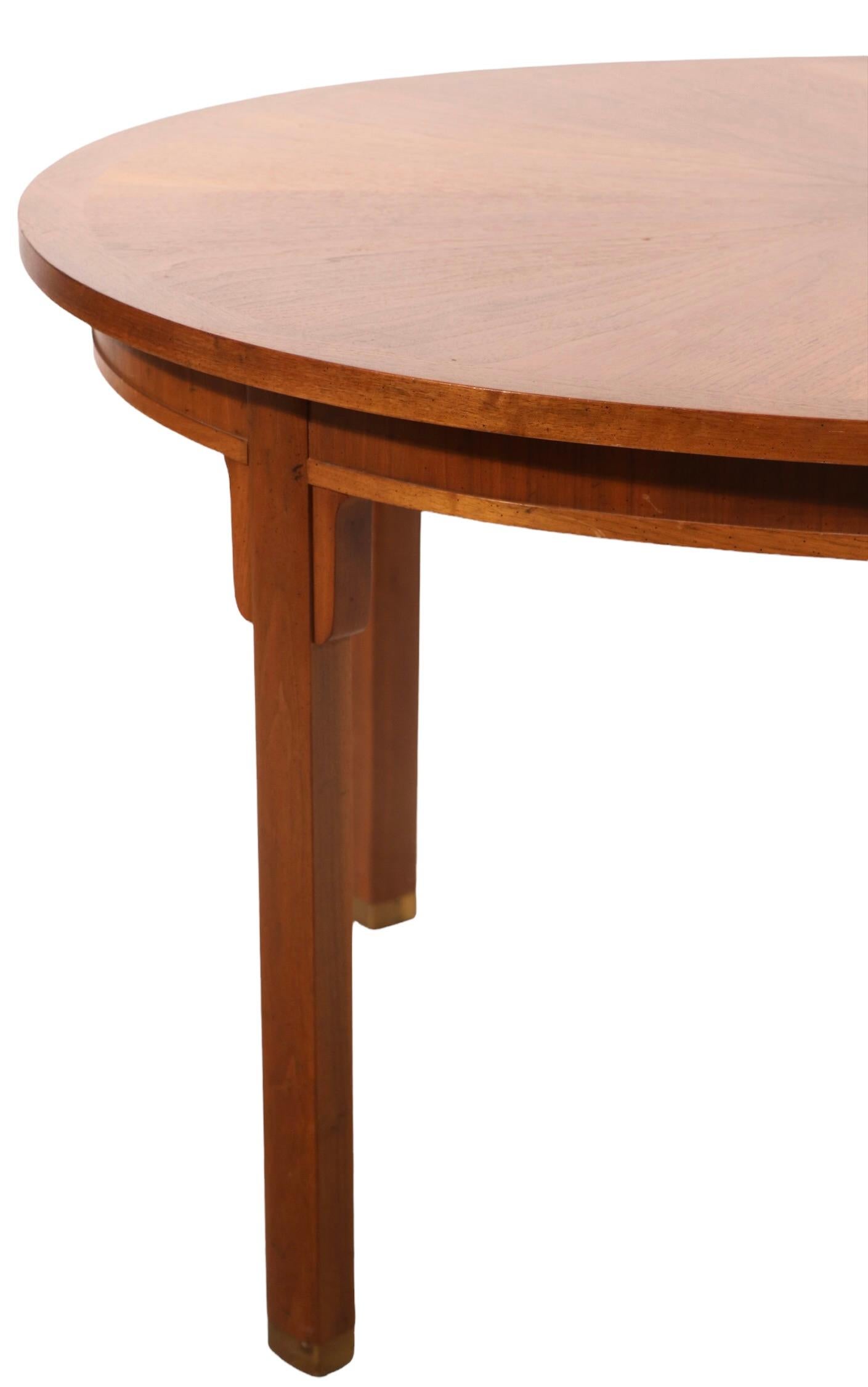 Veneer Chinese Asia Modern Style Dining Table by Milling Road Baker Furniture Company 