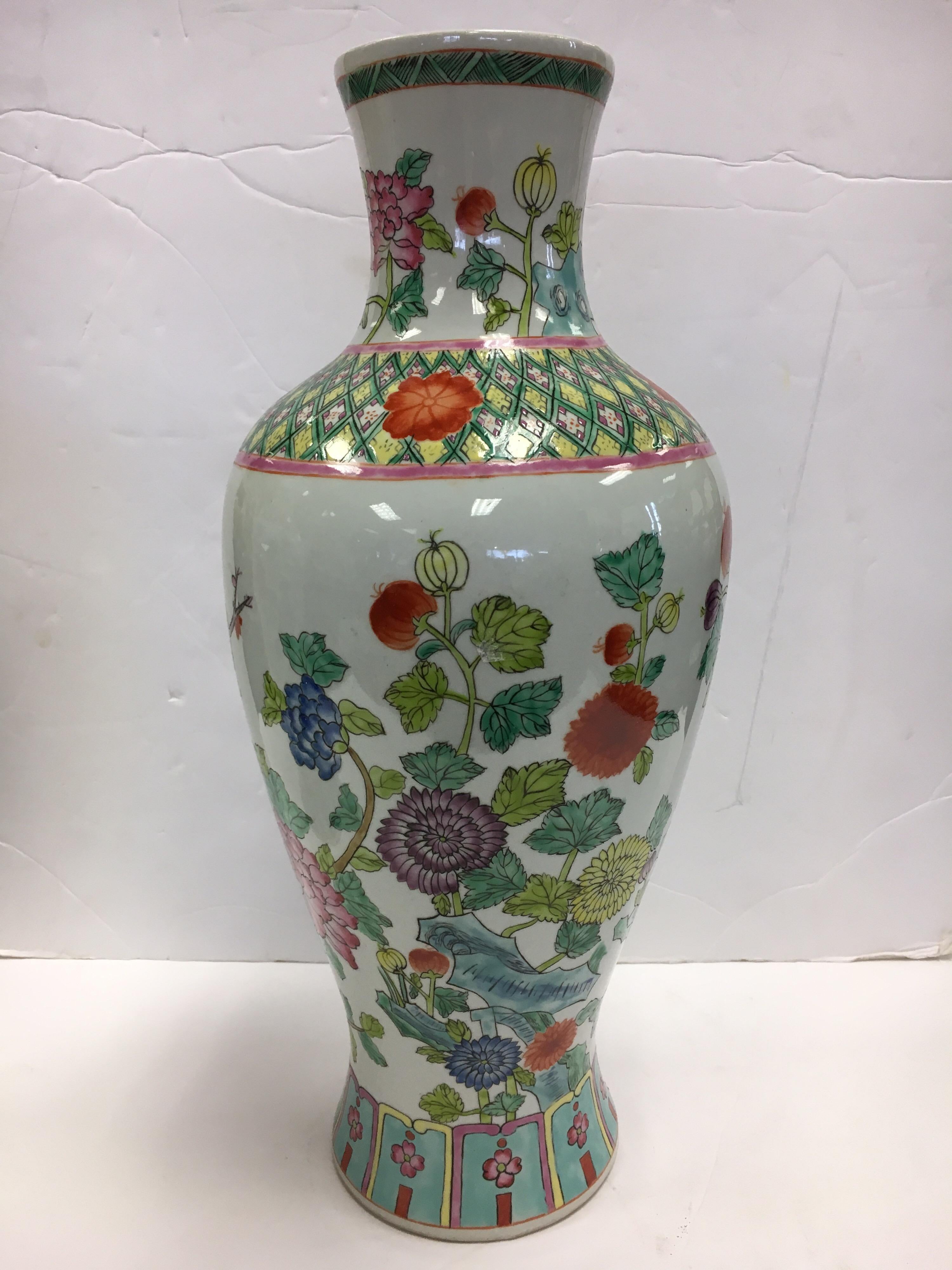 baluster form vase