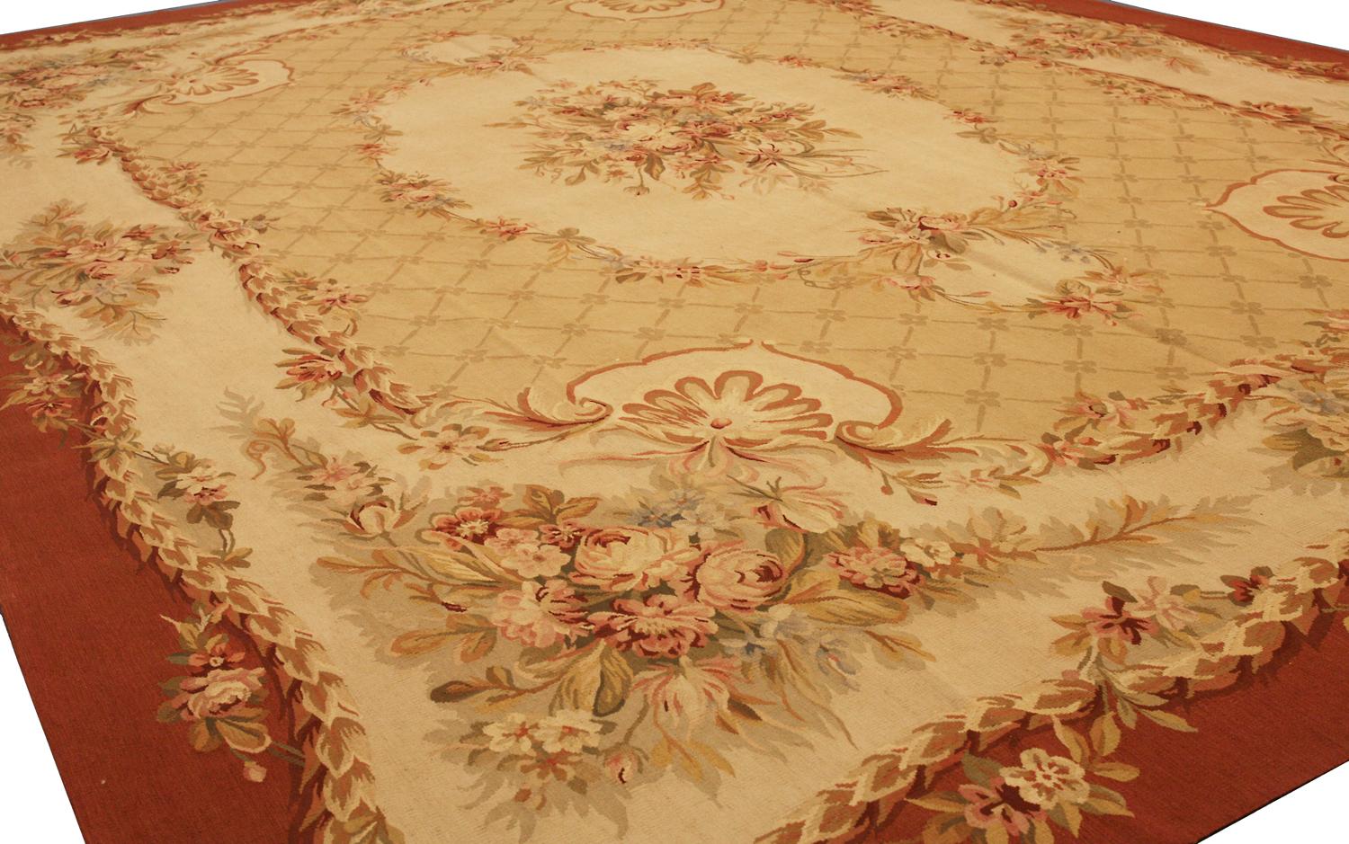 Tessuto a mano Tappeto Aubusson cinese a trama piatta in vendita