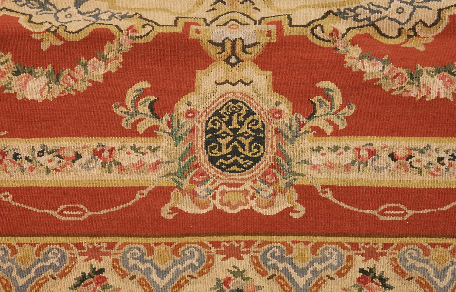 Noué à la main Tapis d'Aubusson tissage plat chinois, 21e siècle en vente