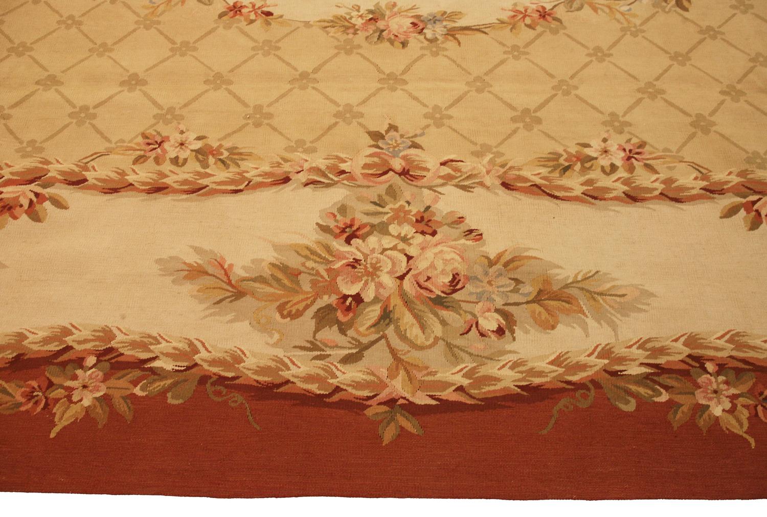 Tappeto Aubusson cinese a trama piatta In condizioni ottime in vendita a Ferrara, IT