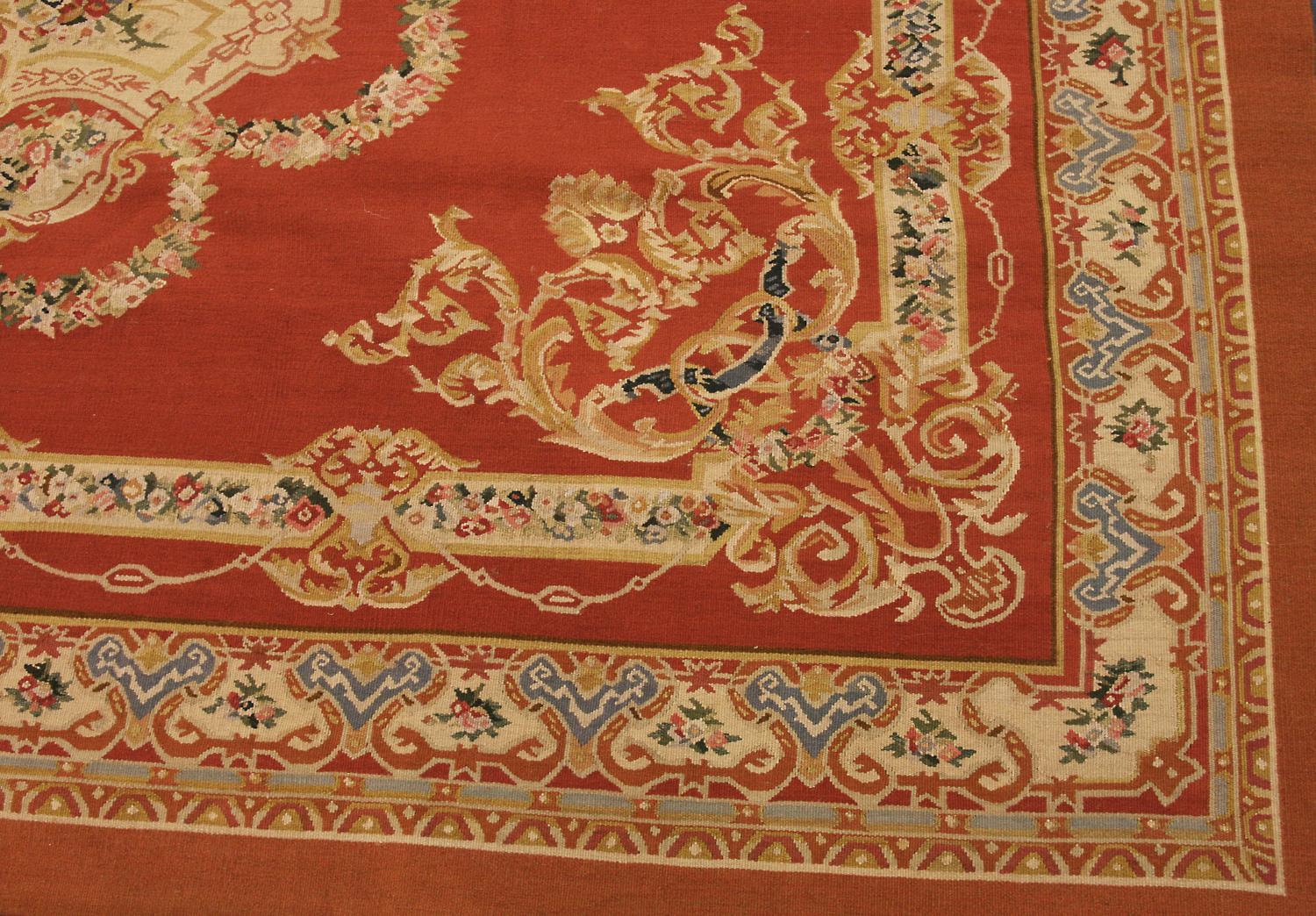 Tapis d'Aubusson tissage plat chinois, 21e siècle Excellent état - En vente à Ferrara, IT