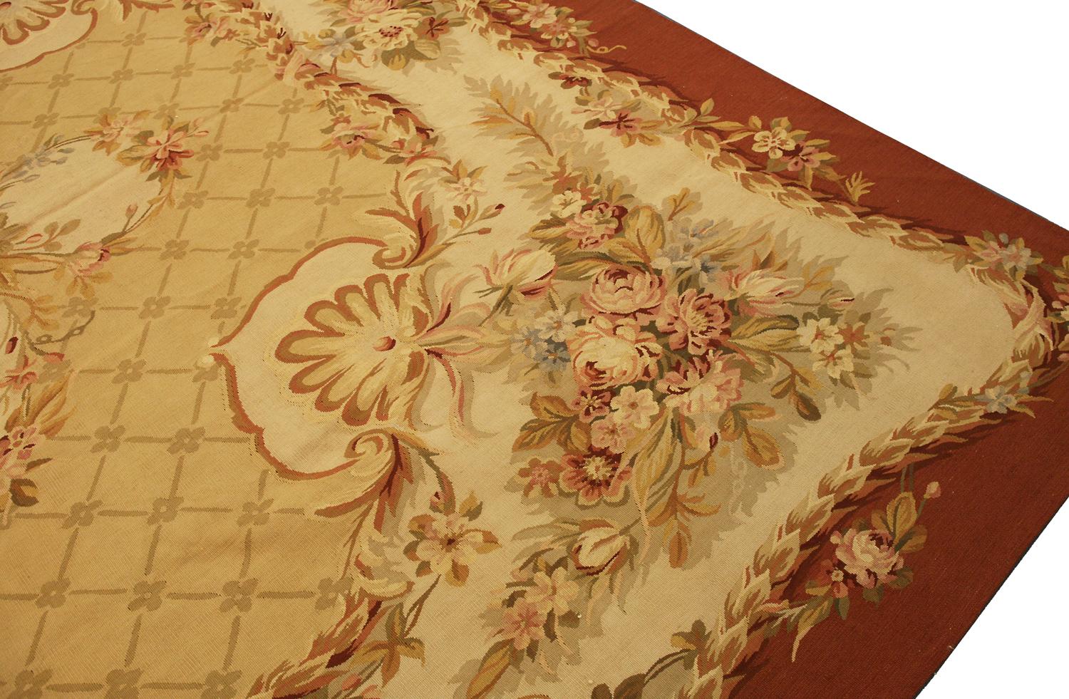XXI secolo e contemporaneo Tappeto Aubusson cinese a trama piatta in vendita