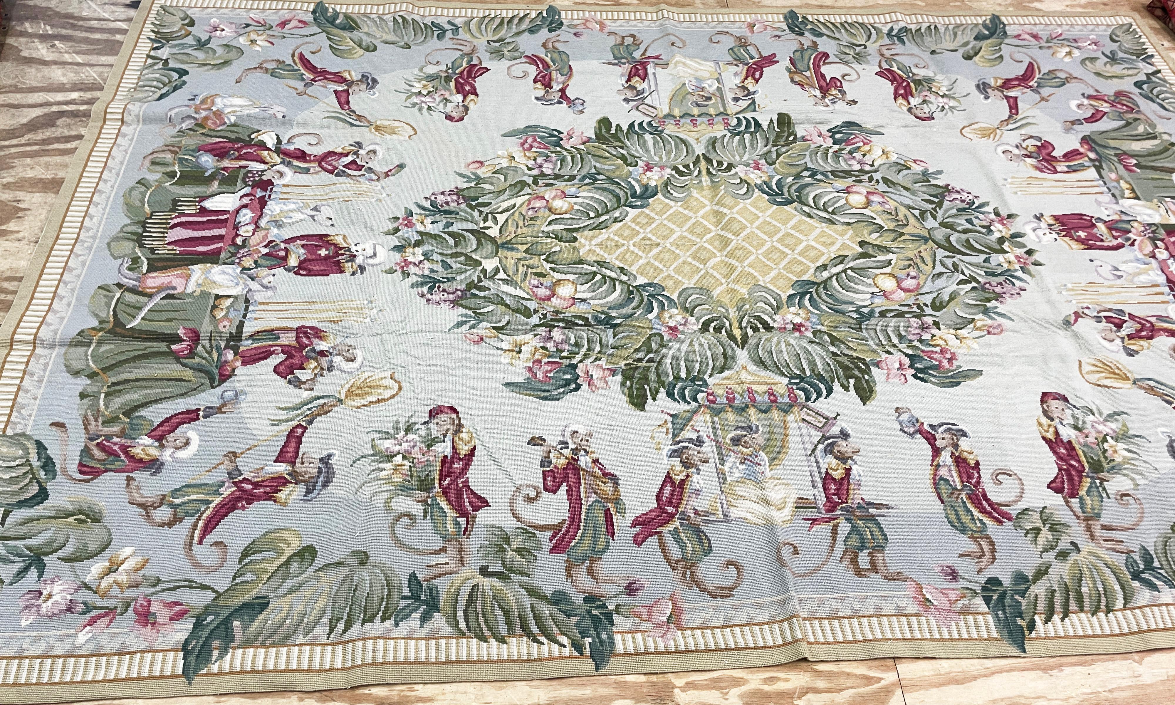 Chinese Aubusson Needlepoint Carpet For Sale 5