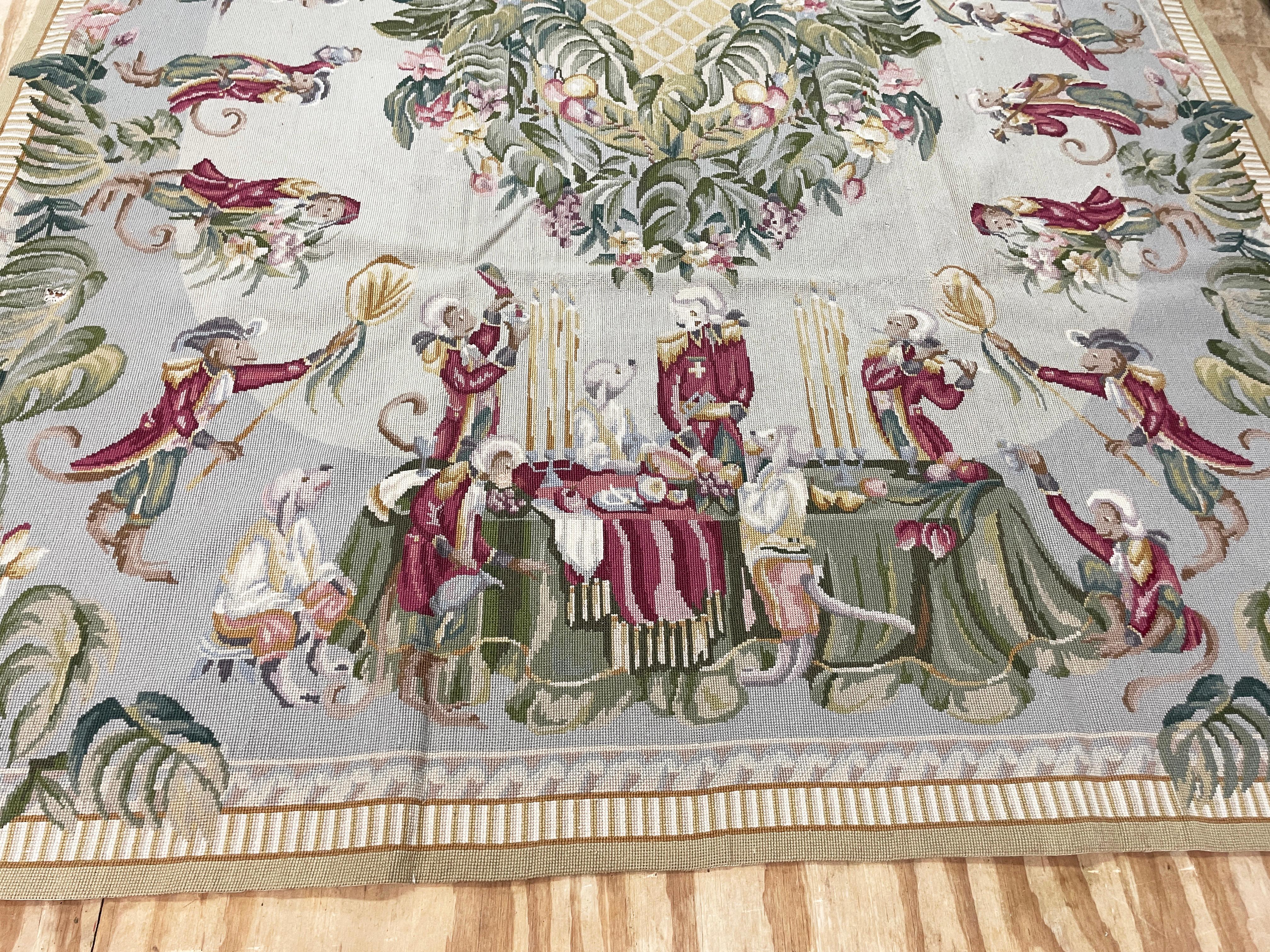 Chinese Aubusson Needlepoint Carpet For Sale 1