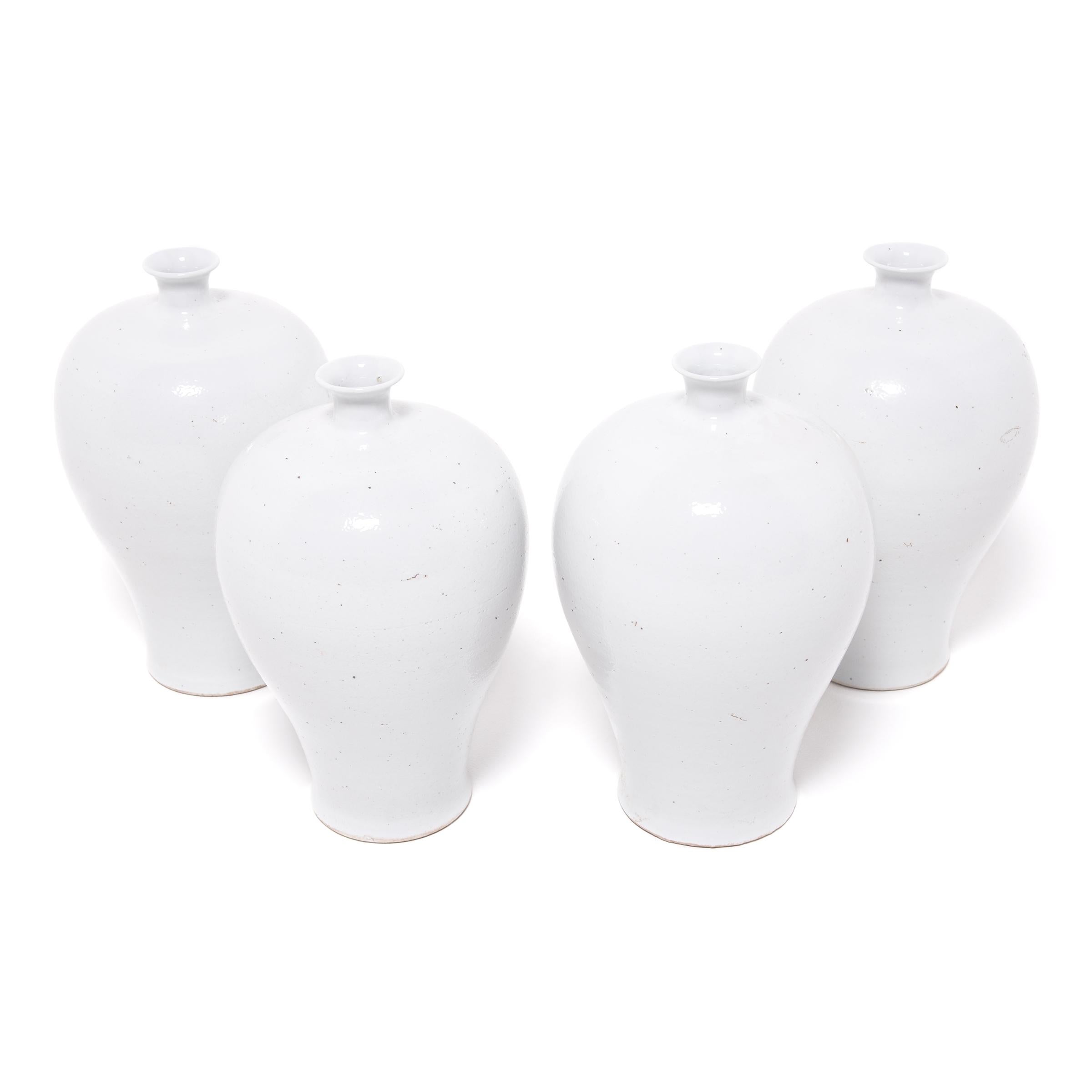 XXI secolo e contemporaneo Vaso cinese Bai White Meiping in vendita