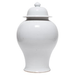 Chinese White Glazed Ginger Jar