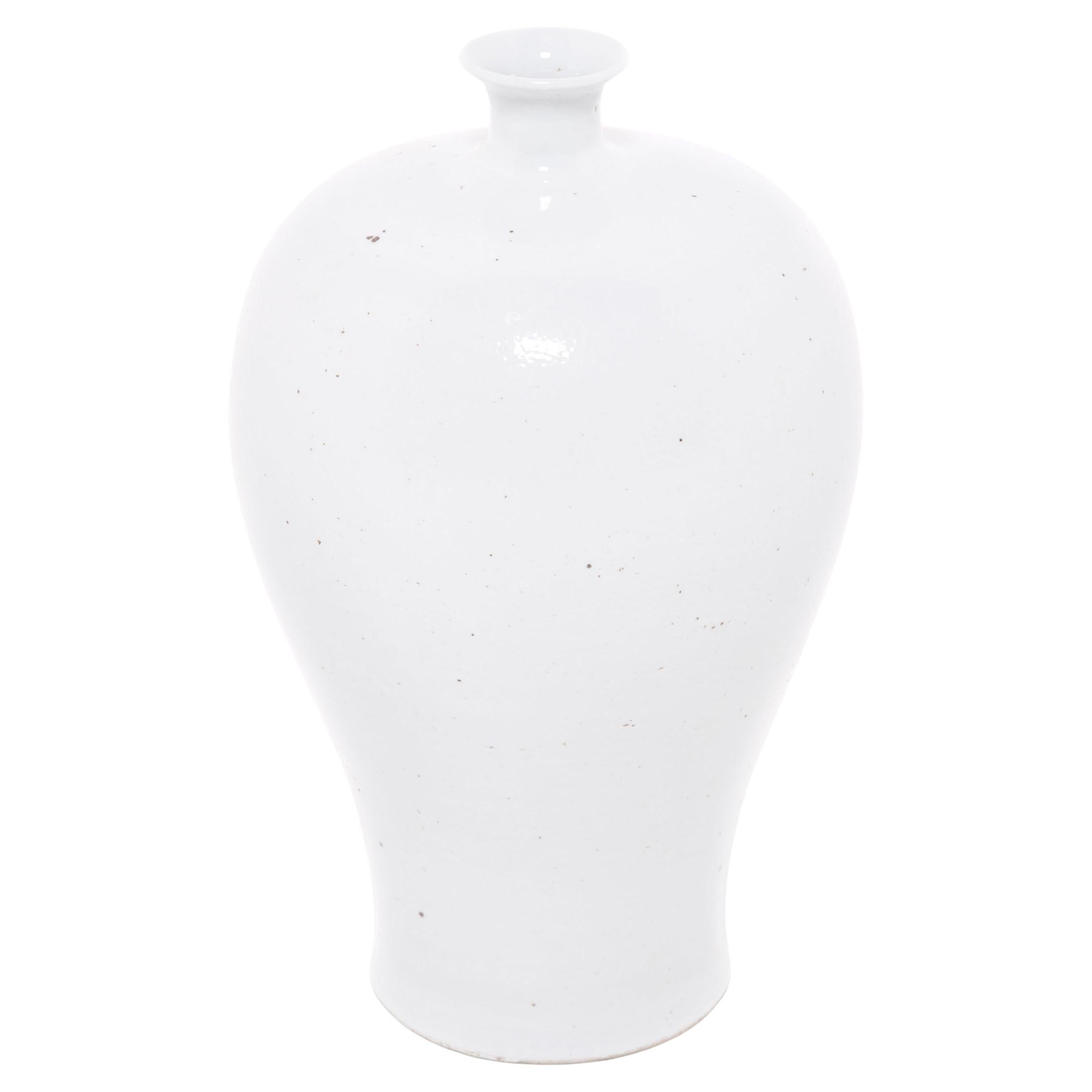 Chinese Bai White Meiping Vase For Sale