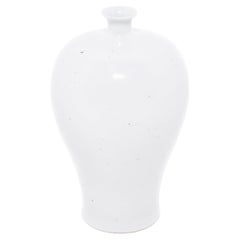 Vase Meiping chinois Bai blanc