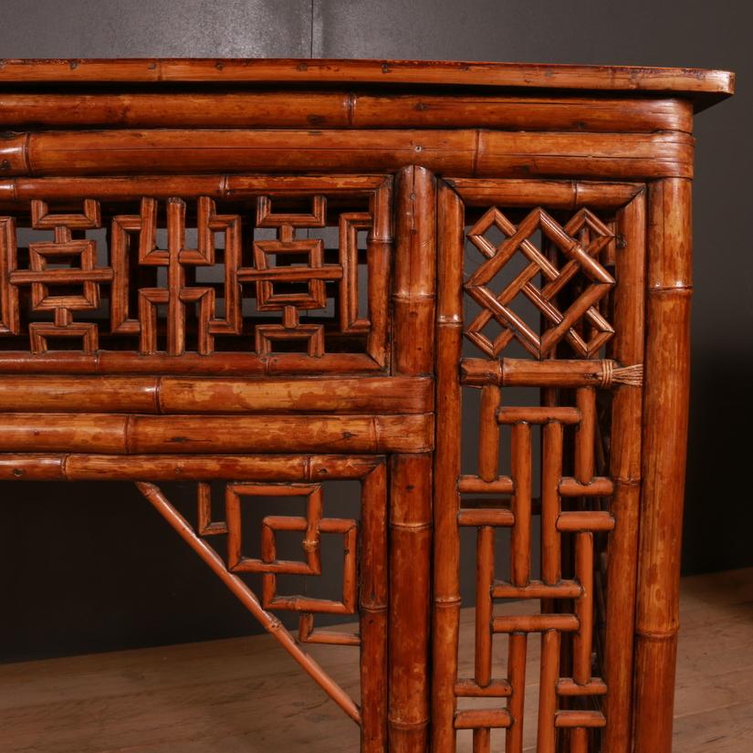 19th Century Chinese Bamboo Console Table