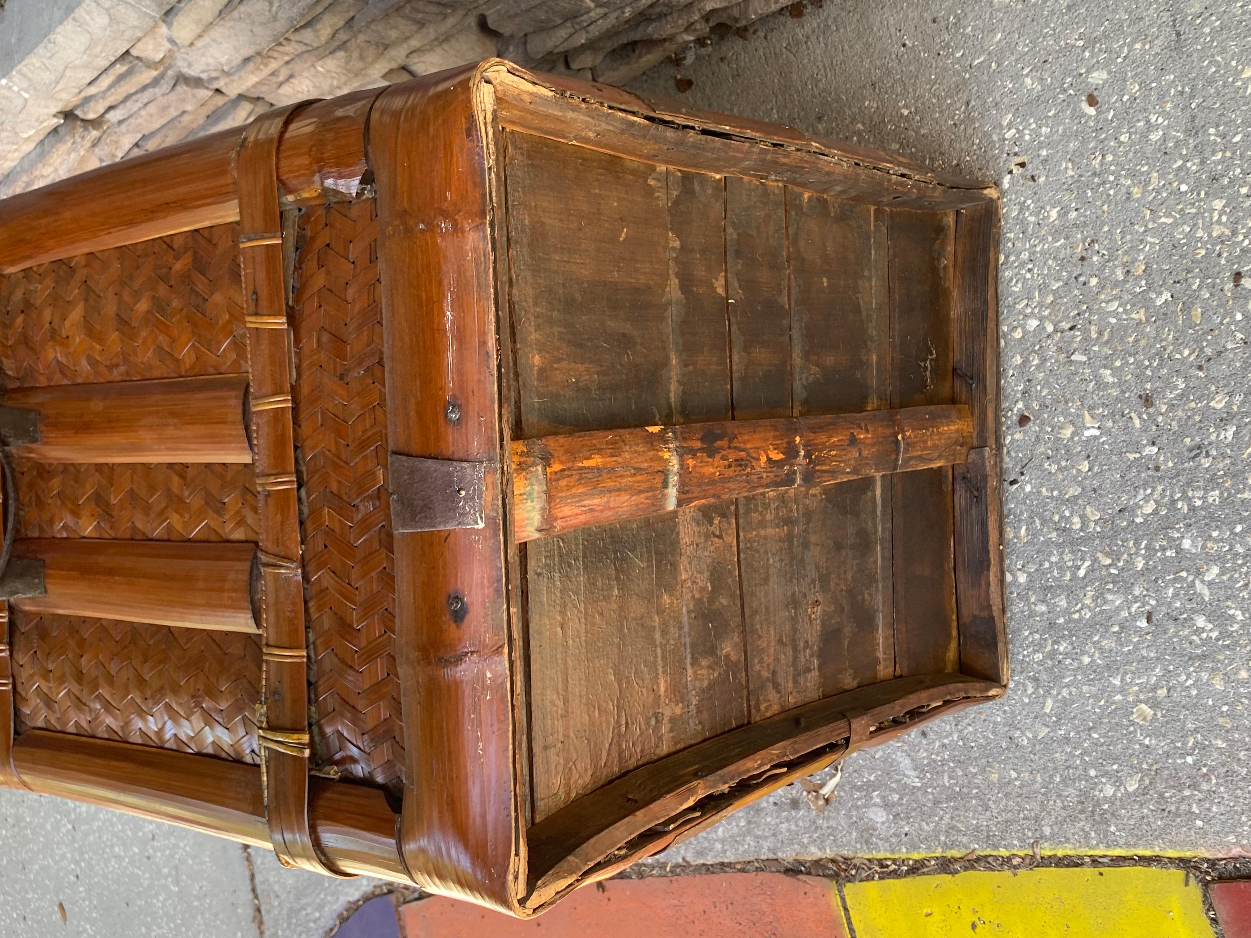 This Chinese storage document trunk has been well taken care of and has a 