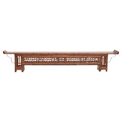 Chinese Bamboo Low Console Table