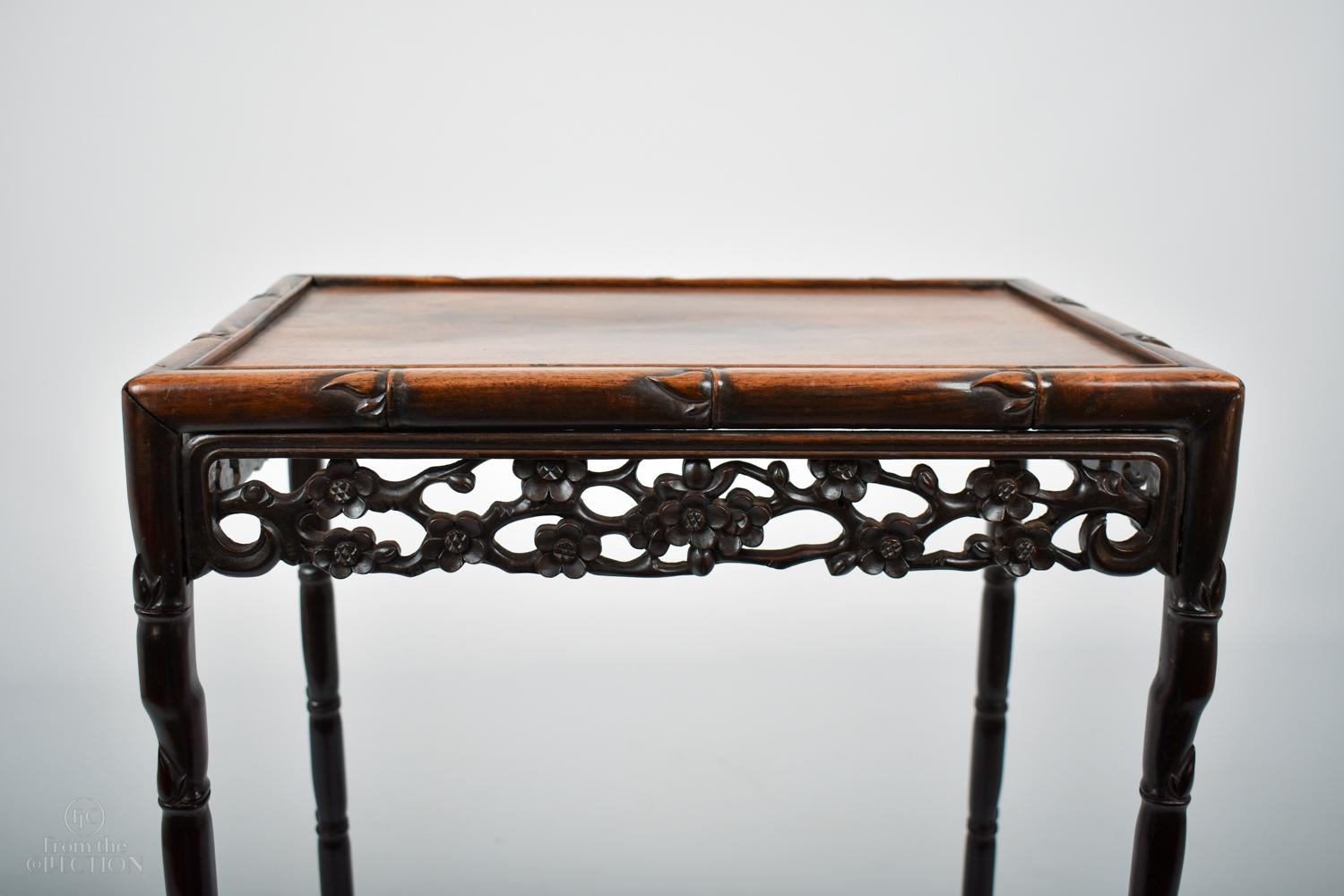 Chinese Bamboo Style Nest of Tables circa 1900 For Sale 3