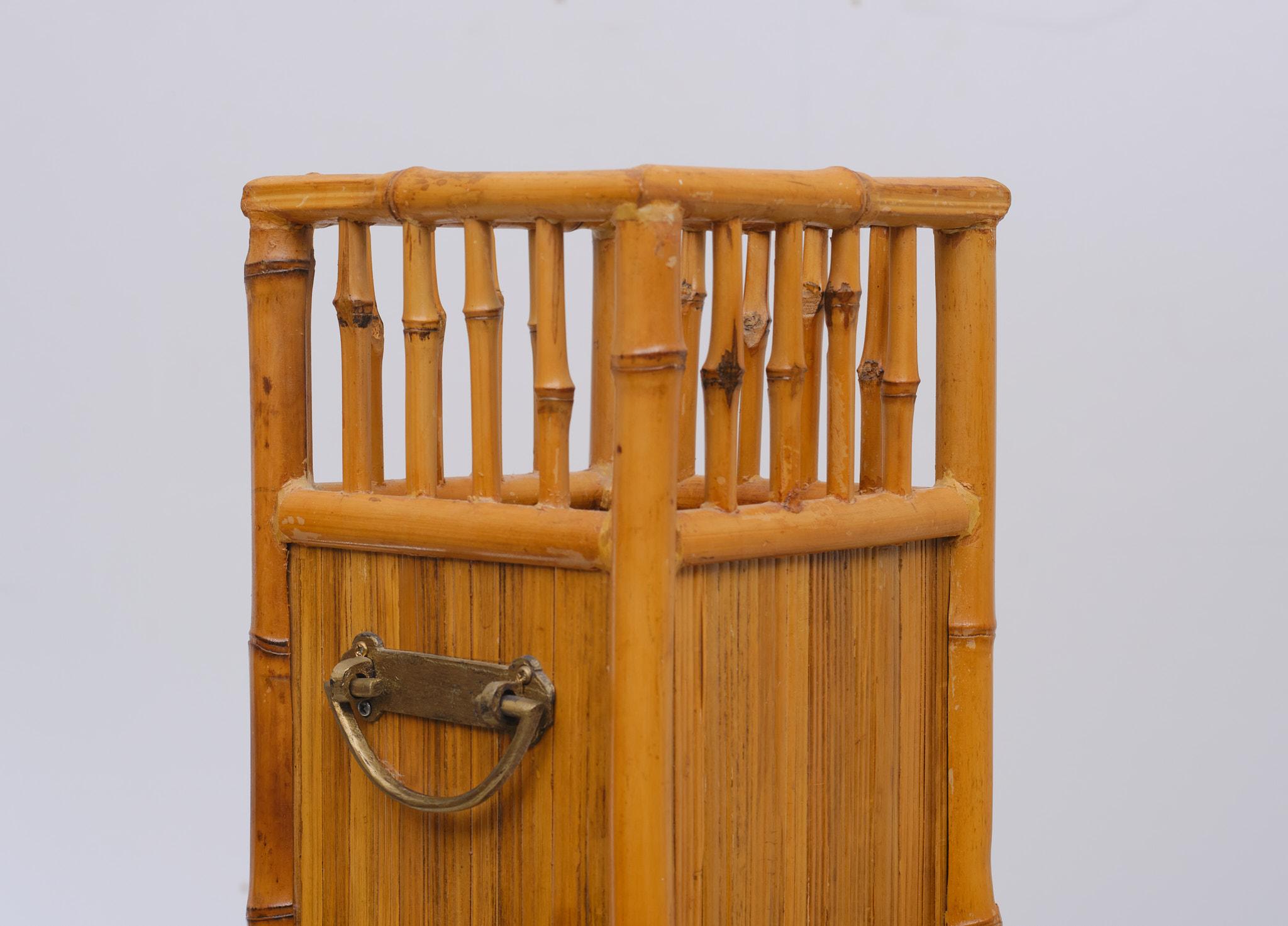 Late 20th Century Chinese Bamboo Umbrella Stand, 1960s For Sale