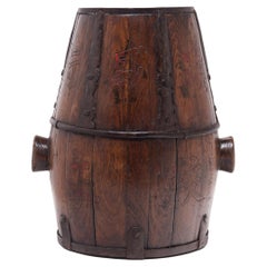 Chinese Barrel-Form Grain Container, c. 1900