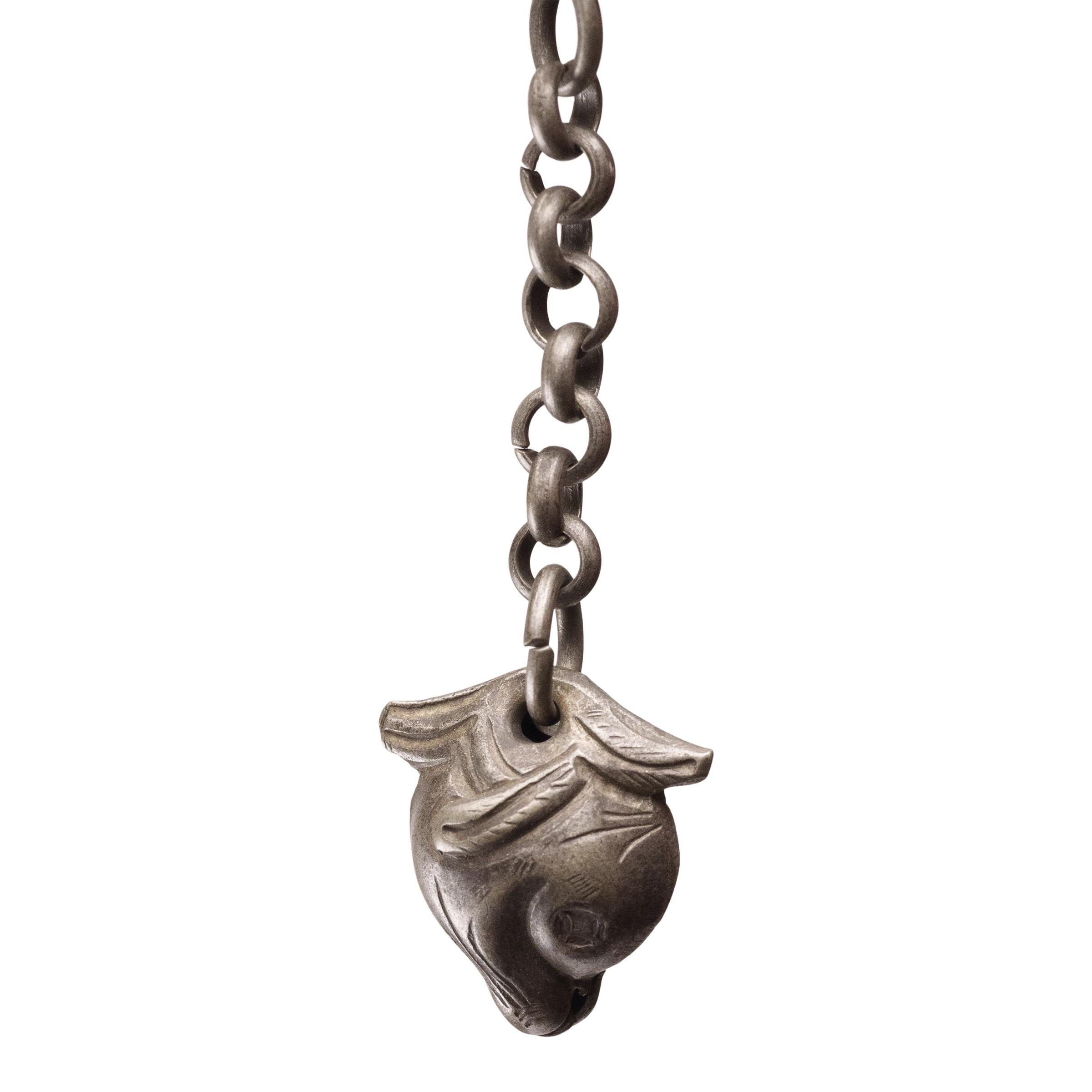 Qing Chinese Bat & Gourd Charm Ring, c. 1900 For Sale