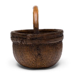 Chinese Bent Handle Market Basket, circa 1850
